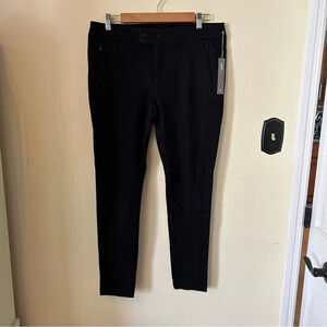LOFT Seamed Ponte Pants in Black Size 10 NWT